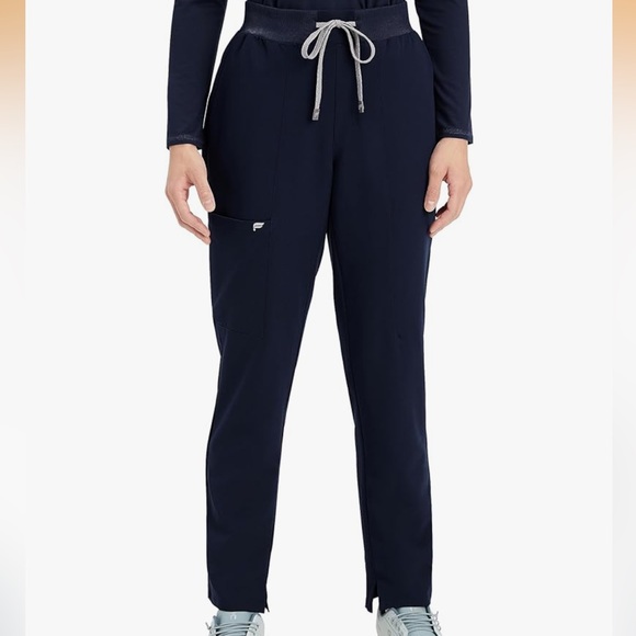 Fabletics Navy Straight Leg Scrub Pants - Picture 4 of 6